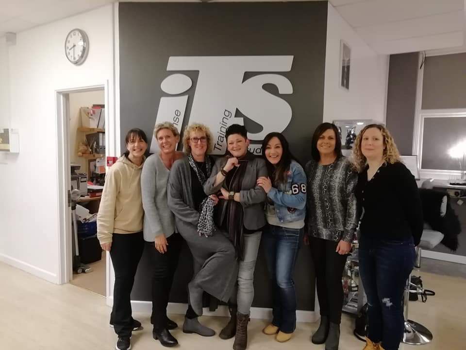 A group together after an evening with Nikki at a training studio